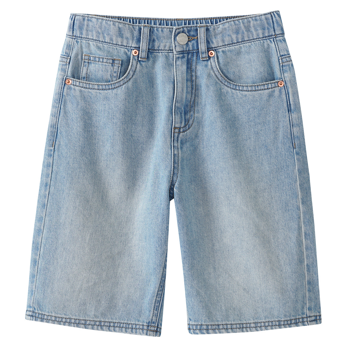 Jungen Jeansshorts mit Used-Waschung von Yigga