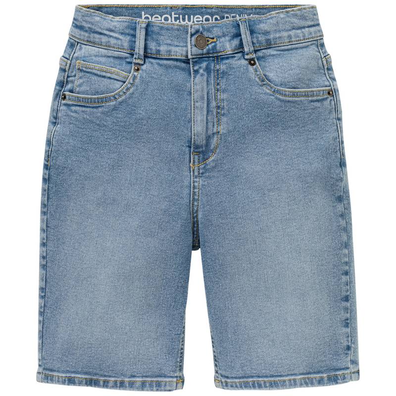 Jungen Jeansshorts mit verstellbarem Bund von Yigga