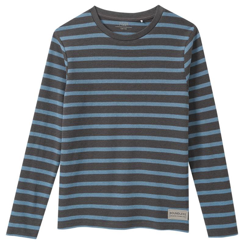 Jungen Langarmshirt im Ringel-Look von Yigga