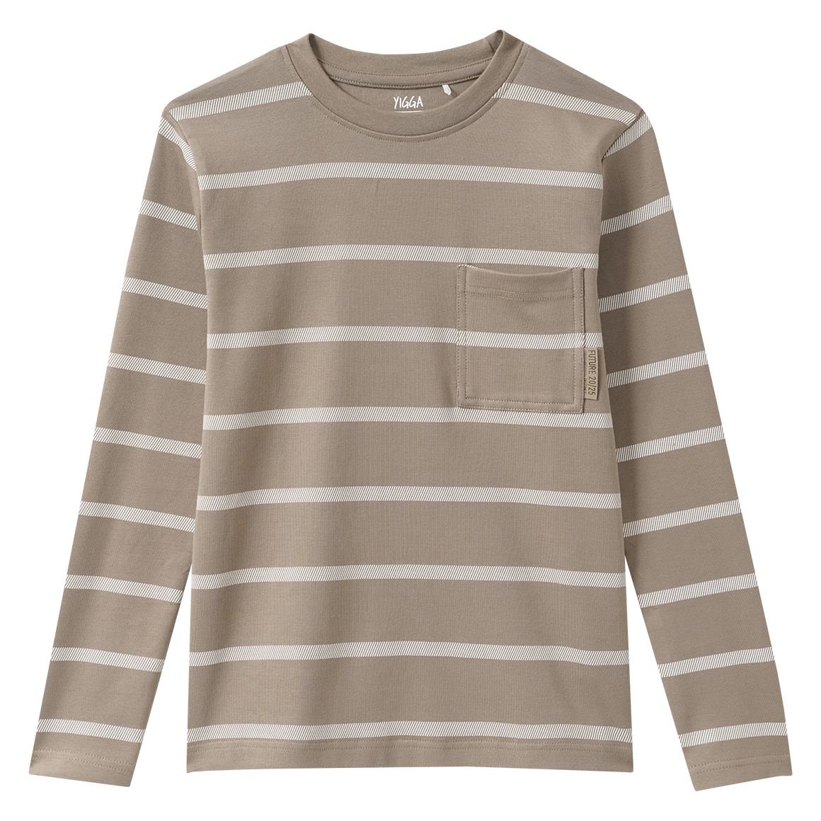 Jungen Langarmshirt mit Brusttasche von Yigga
