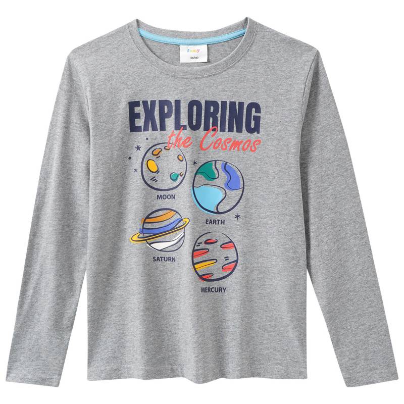 Jungen Langarmshirt mit  Print von Yigga