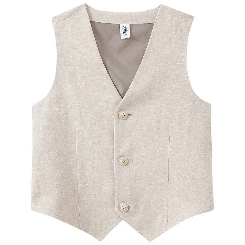 Jungen Leinen-Anzugweste mit Knöpfen Jungen Leinen-Anzugweste mit Knöpfen von Yigga
