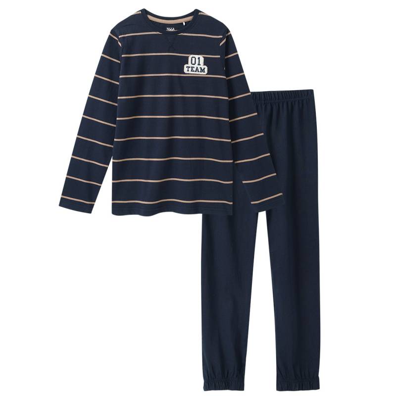 Jungen Schlafanzug mit Frottee-Applikation von Yigga