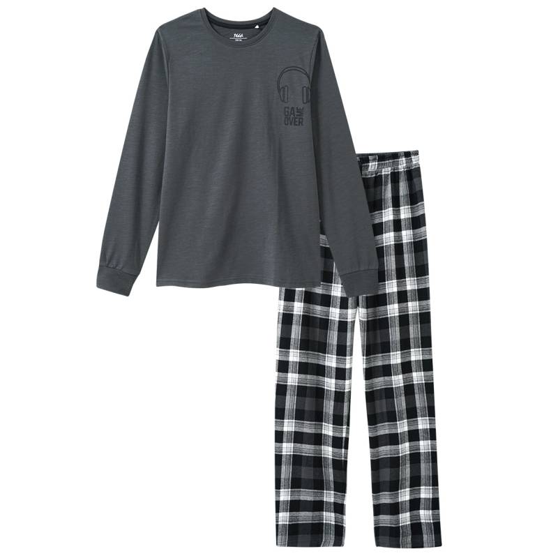 Jungen Schlafanzug mit karierter Hose von Yigga