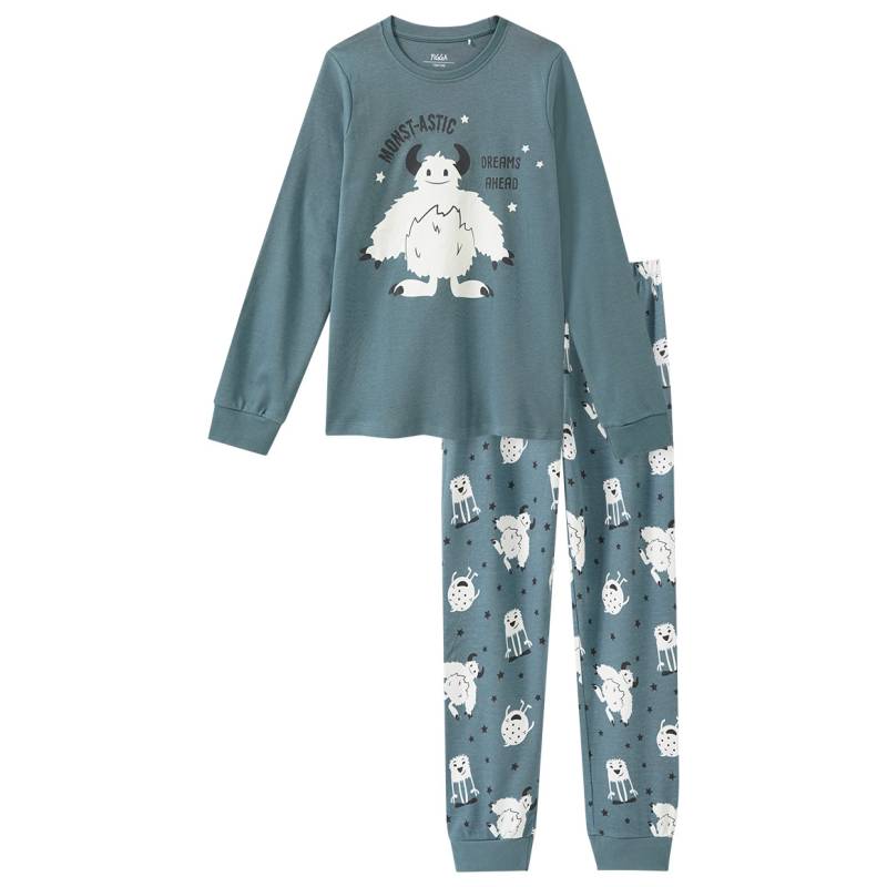 Jungen Schlafanzug mit leuchtendem Print von Yigga