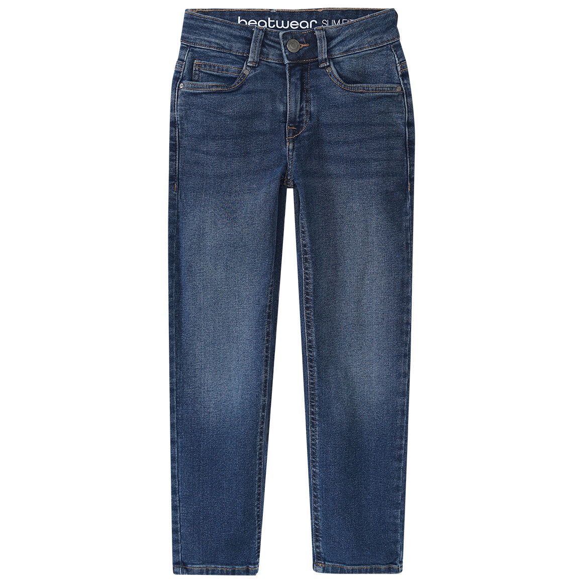 Jungen Slim-Jeans mit verstellbarem Bund von Yigga