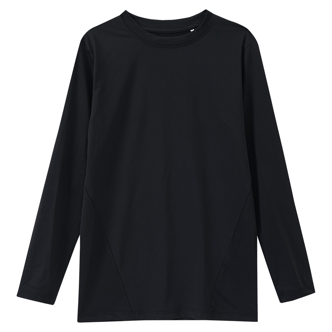 Jungen Sport-Langarmshirt unifarben von Yigga