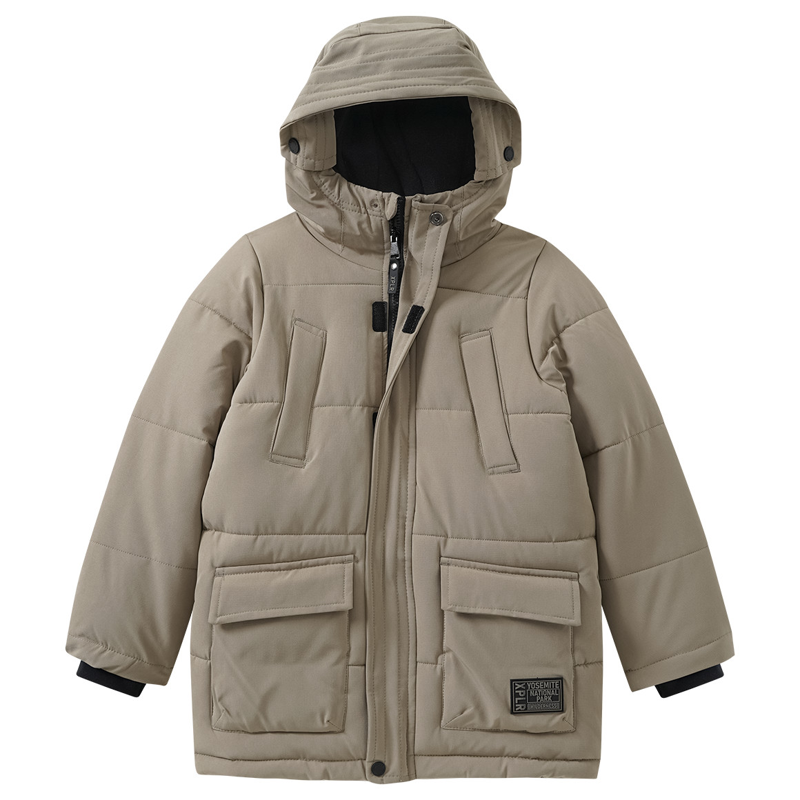 Jungen Steppjacke mit Pattentaschen von Yigga