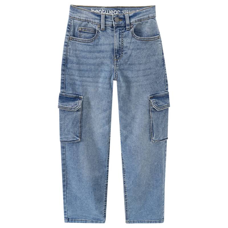 Jungen Straight-Jeans im Cargo-Style von Yigga