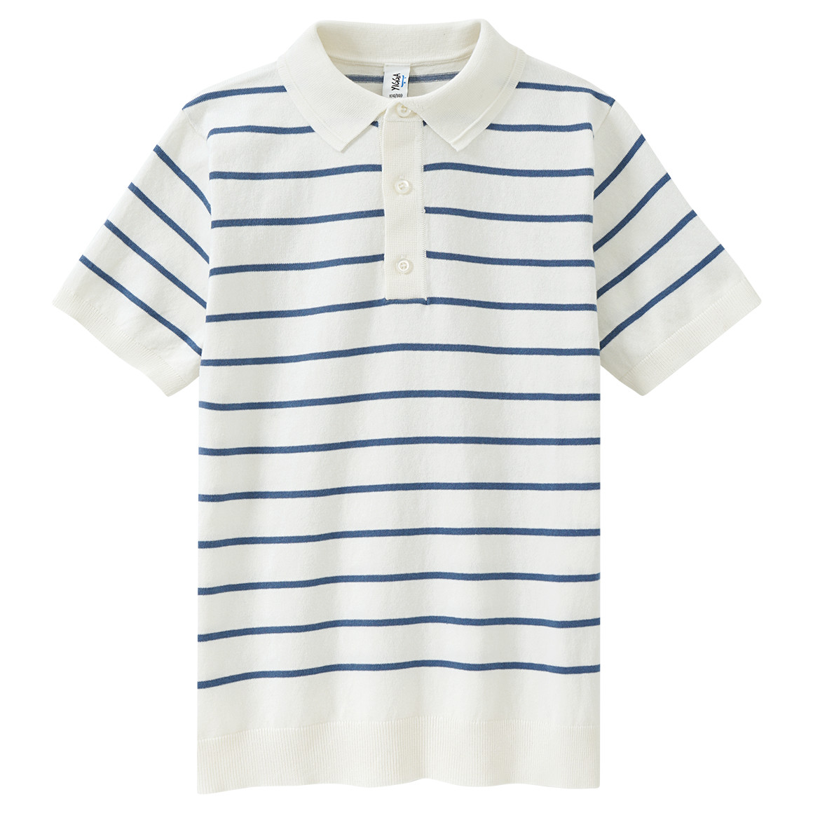 Jungen Strick-Poloshirt mit Streifen von Yigga