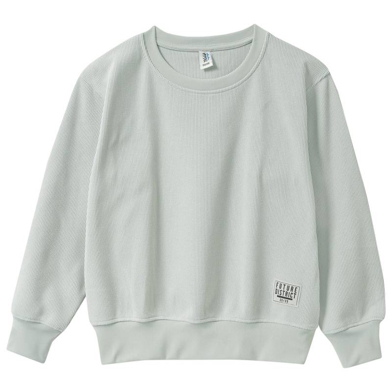Jungen Sweatshirt in Piqué-Optik von Yigga
