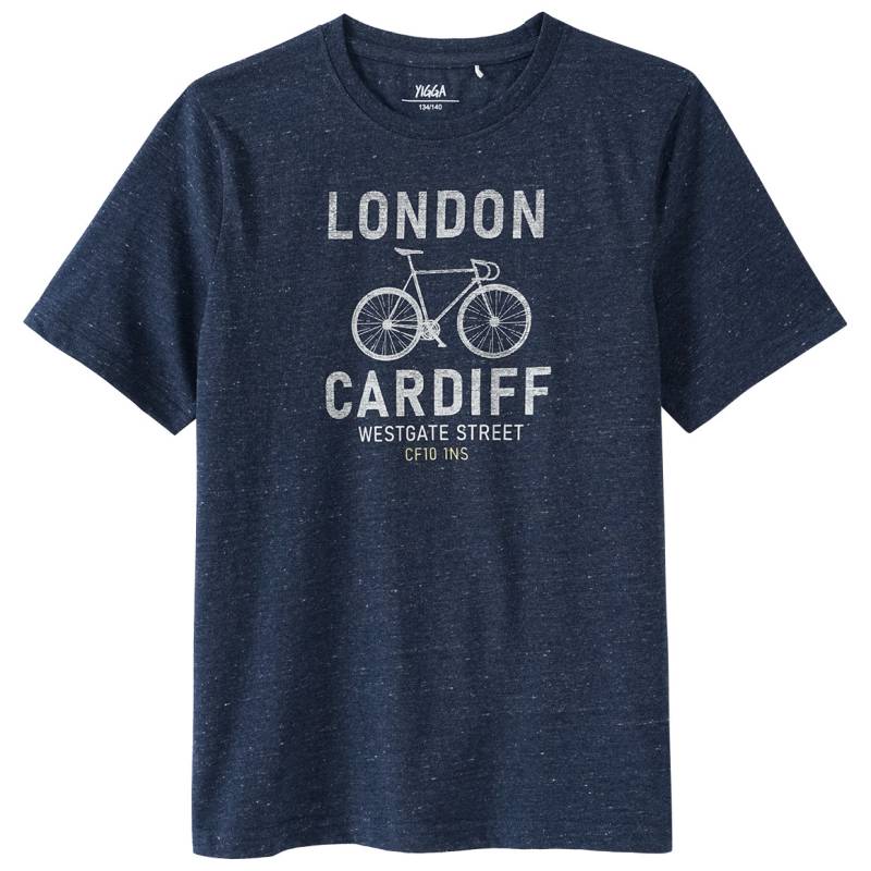 Jungen T-Shirt in Melange-Optik von Yigga