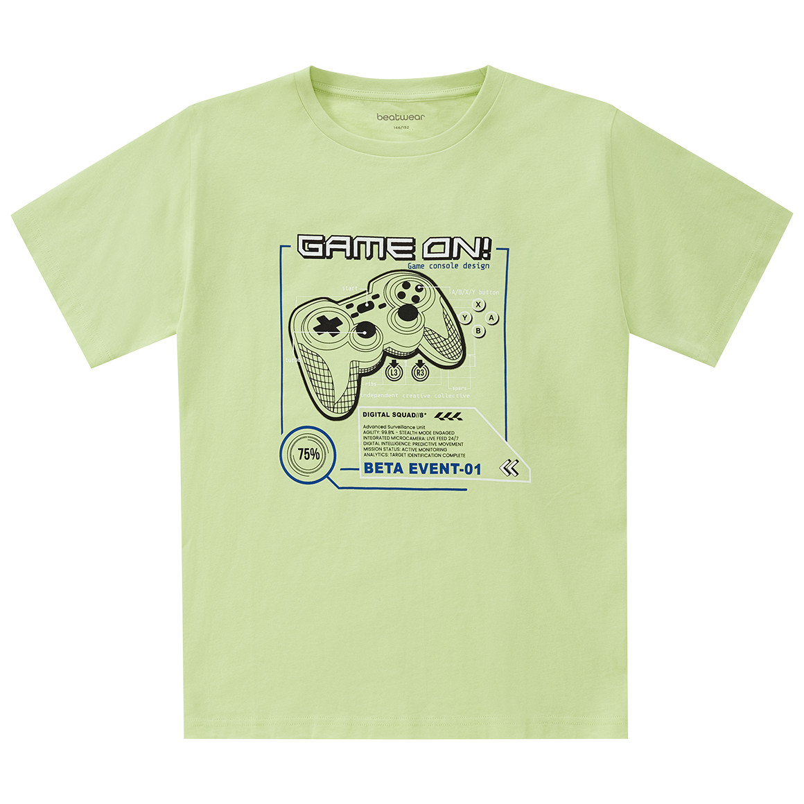 Jungen T-Shirt mit Gamer-Print von Yigga
