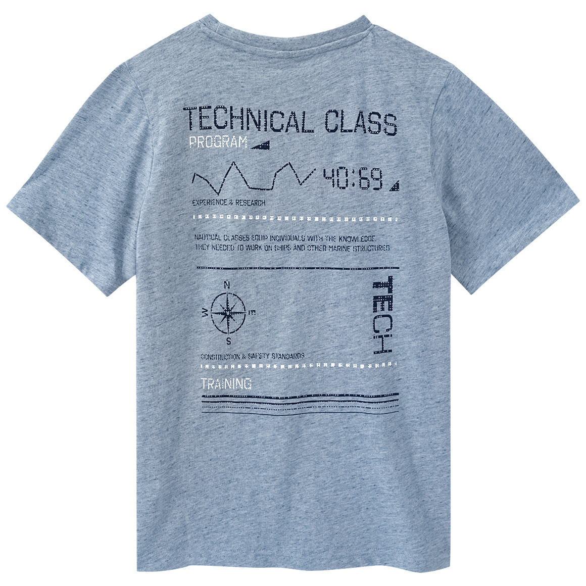 Jungen T-Shirt mit Rückenprint von Yigga