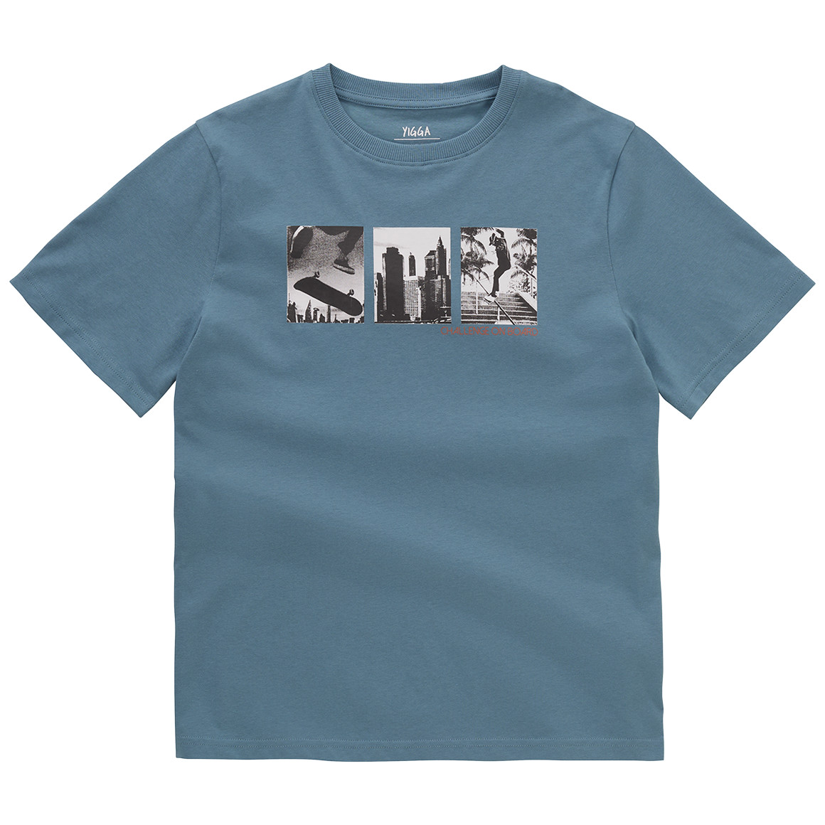 Jungen T-Shirt mit Skateboard-Print Jungen T-Shirt mit Skateboard-Print von Yigga