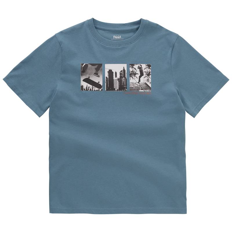 Jungen T-Shirt mit Skateboard-Print von Yigga