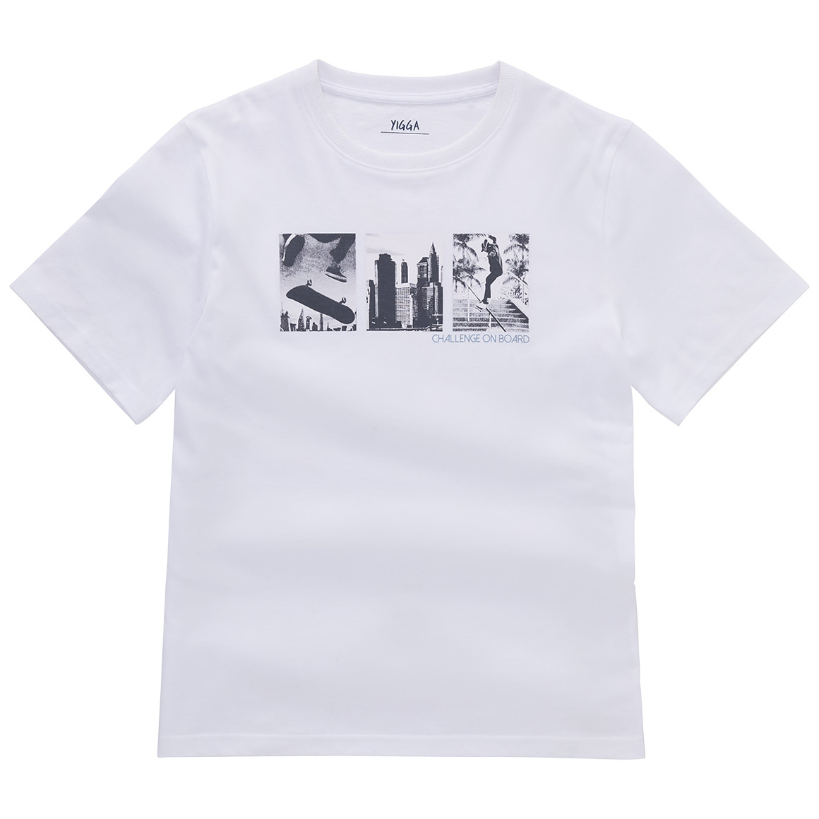Jungen T-Shirt mit Skateboard-Print Jungen T-Shirt mit Skateboard-Print von Yigga