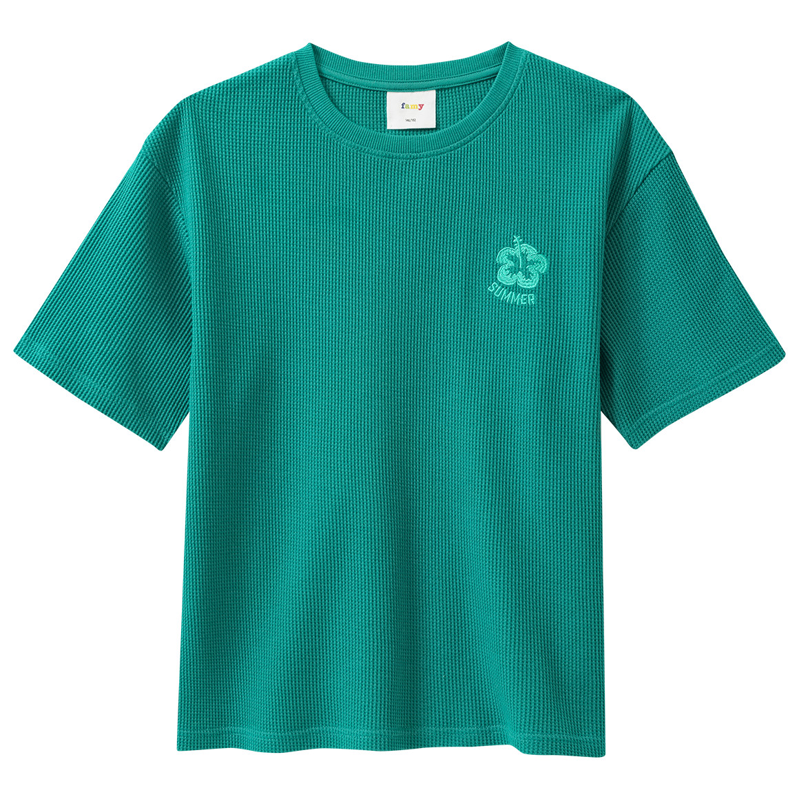 Jungen T-Shirt mit Waffelstruktur Jungen T-Shirt mit Waffelstruktur von Yigga