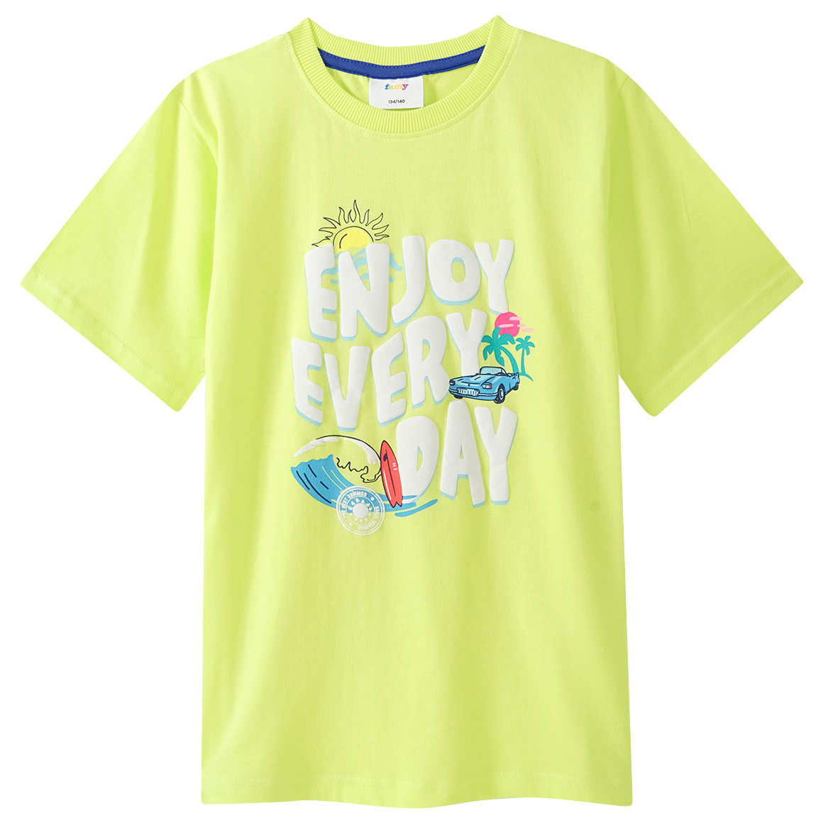 Jungen T-Shirt mit gummiertem Print von Yigga