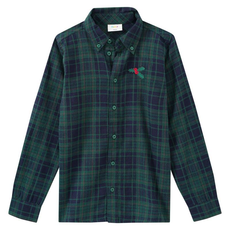 Jungen Weihnachtshemd mit Stickerei Jungen Weihnachtshemd mit Stickerei von Yigga