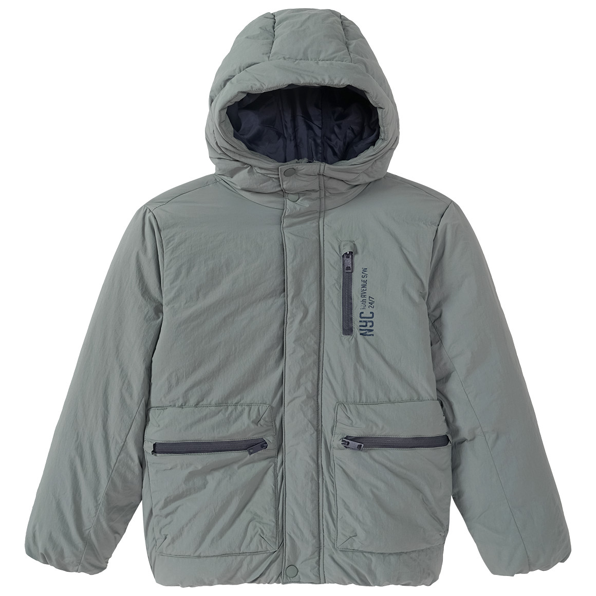 Jungen Winterjacke mit Kapuze von Yigga