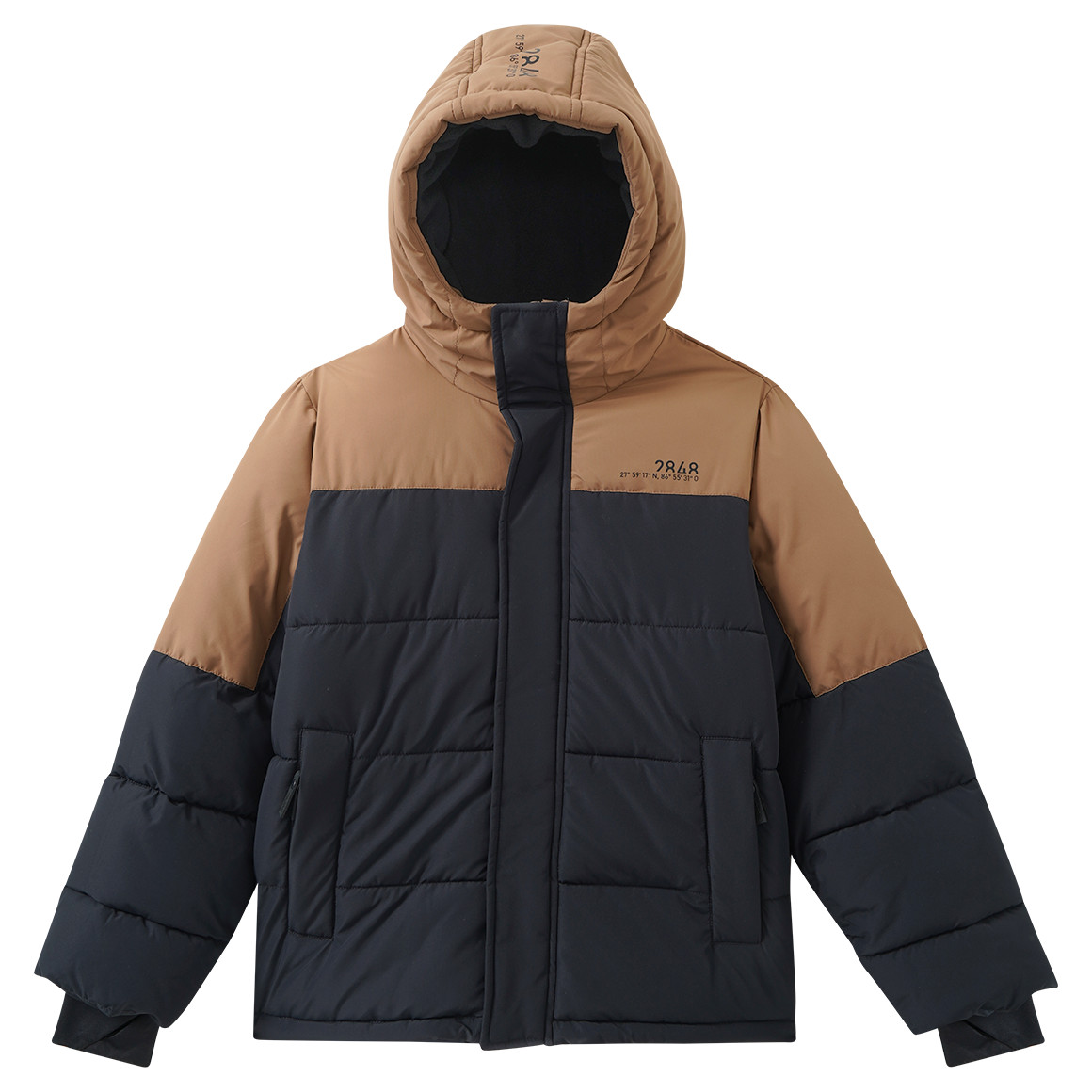 Jungen Winterjacke mit Schneefang von Yigga