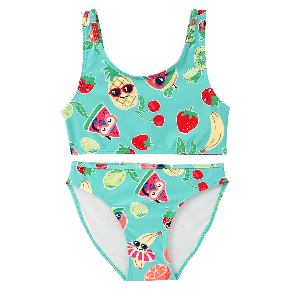 Mädchen Bikini mit Allover-Print von Yigga