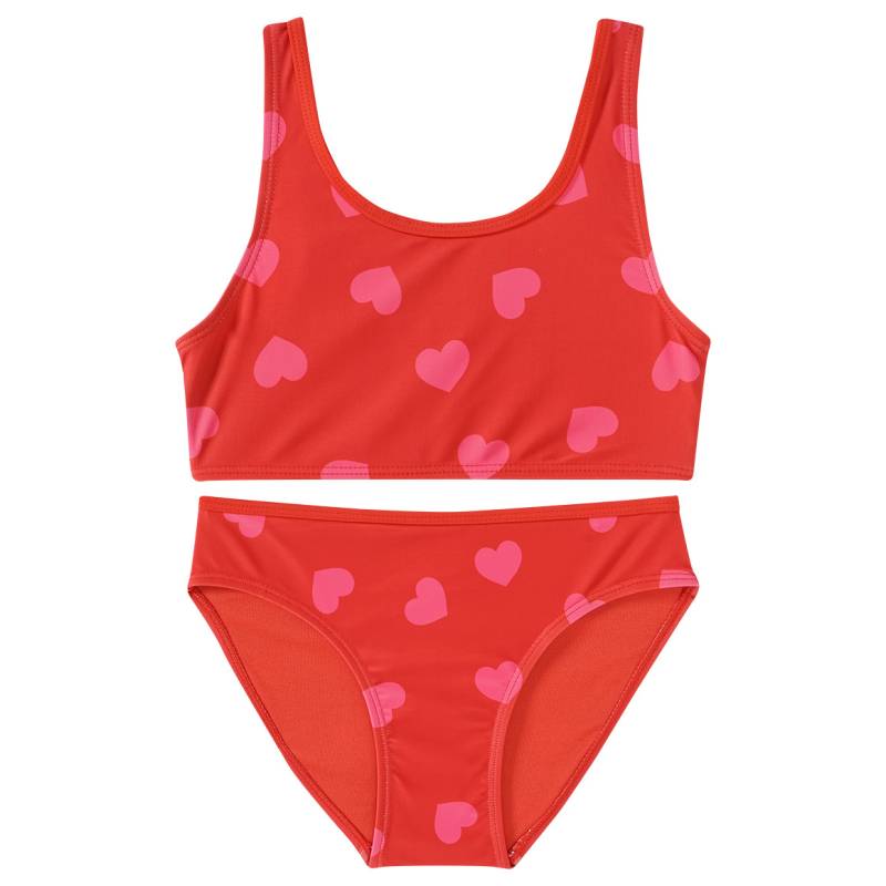 Mädchen Bikini mit Herz-Allover von Yigga