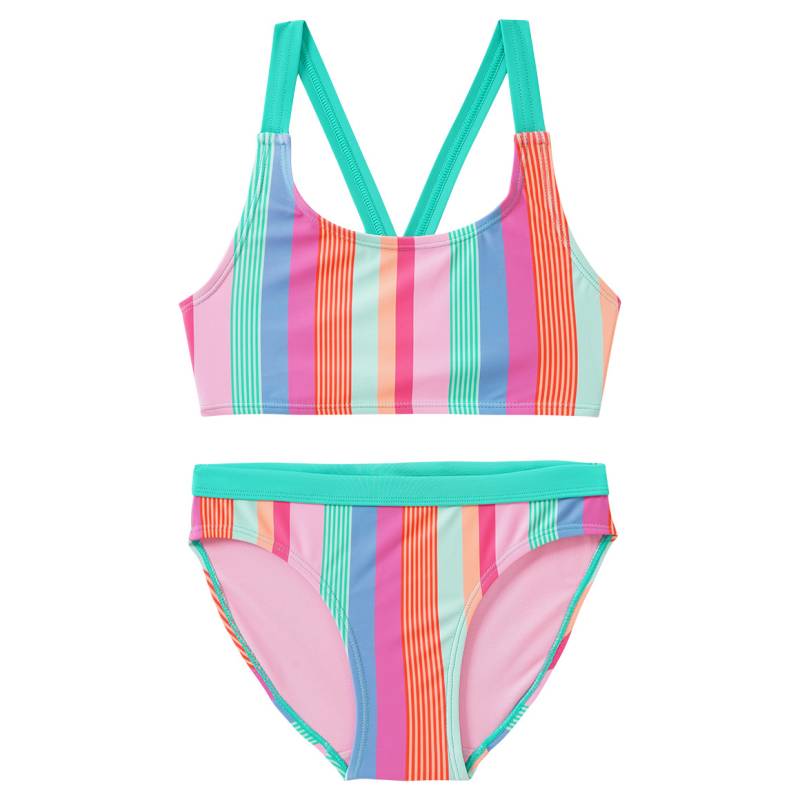 Mädchen Bikini mit bunten Streifen Mädchen Bikini mit bunten Streifen von Yigga