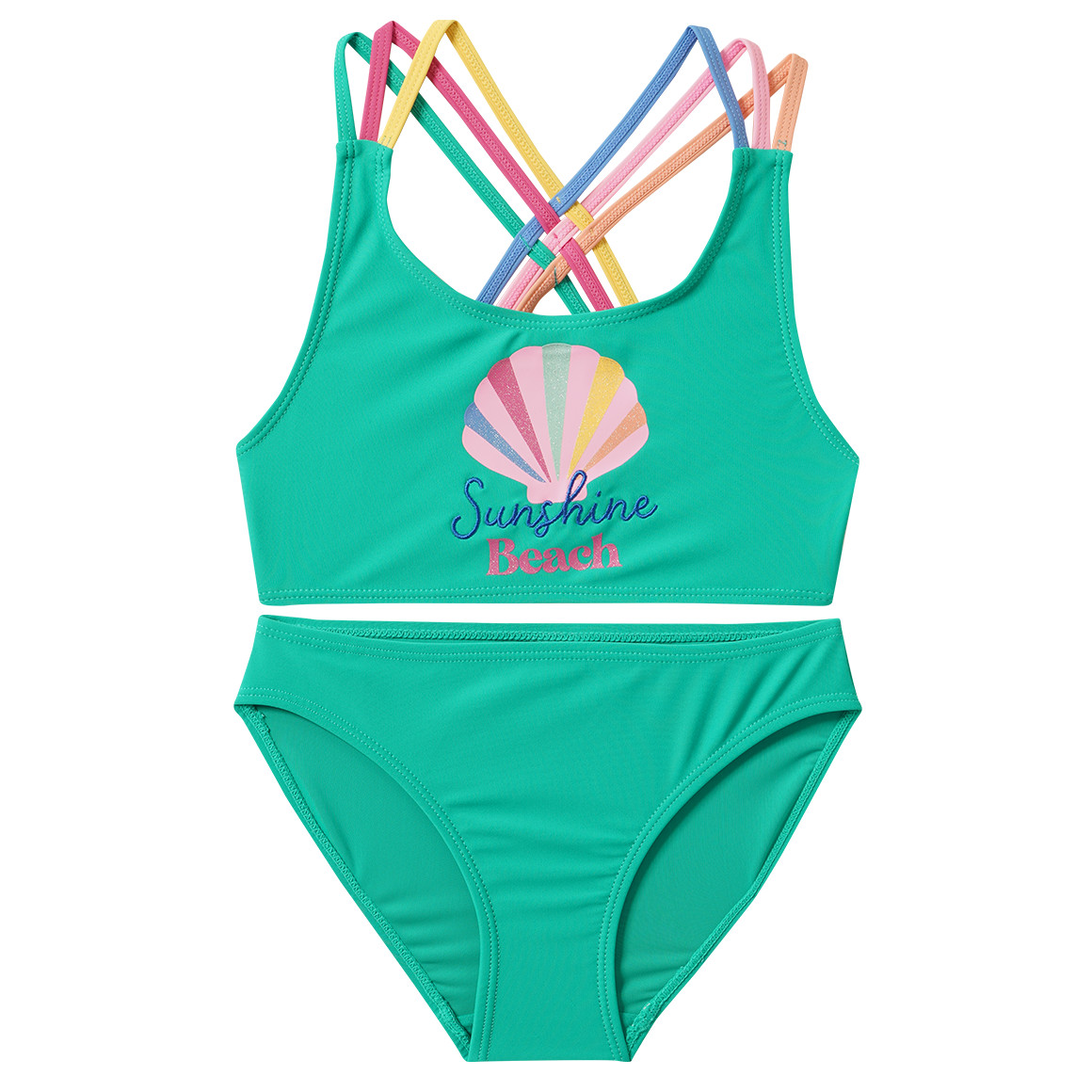 Mädchen Bikini mit bunten Trägern Mädchen Bikini mit bunten Trägern von Yigga