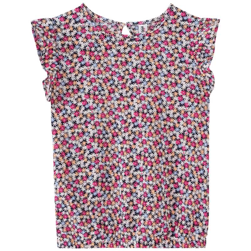 Mädchen Bluse in Crepp-Optik von Yigga
