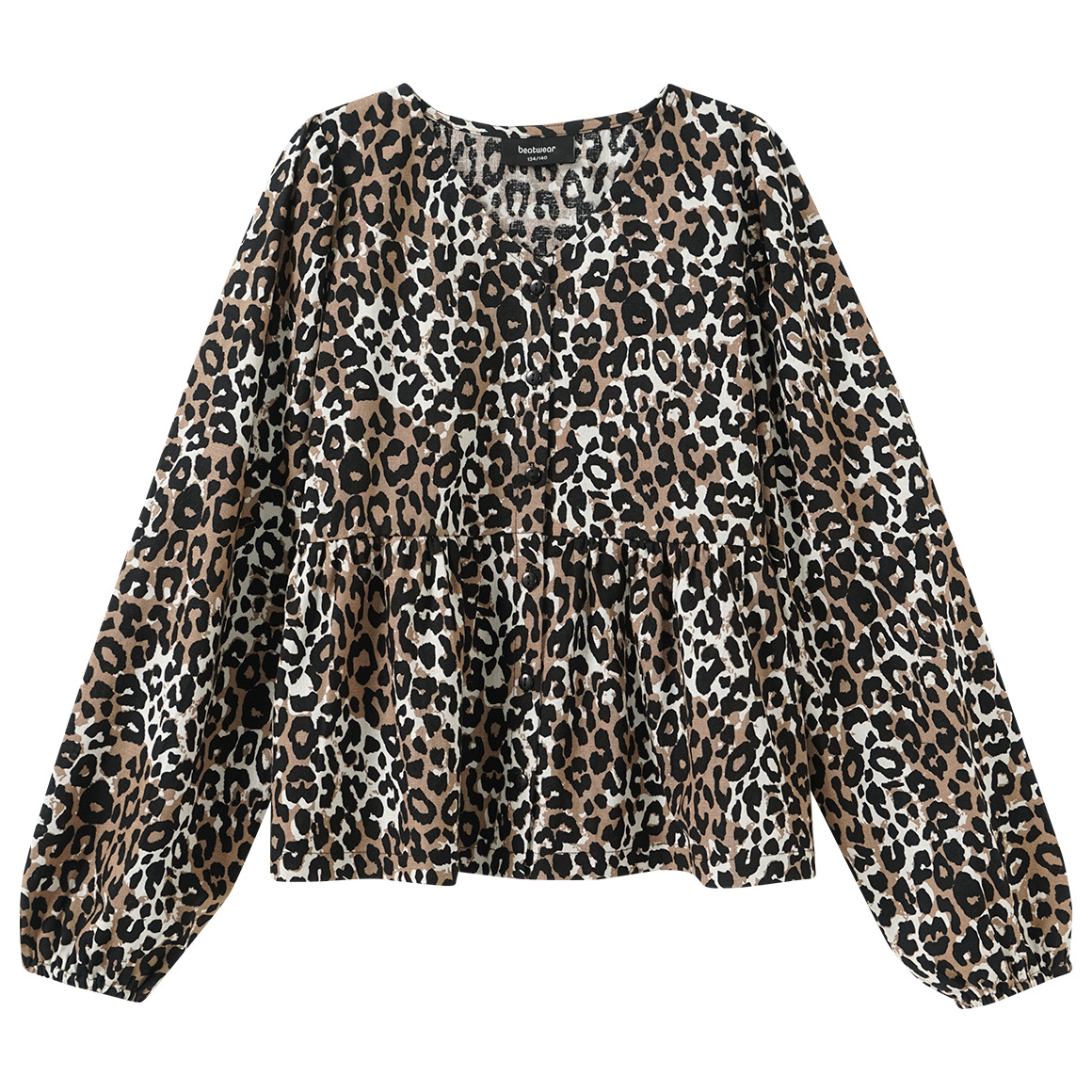 Mädchen Bluse mit Leinen-Anteil Mädchen Bluse mit Leinen-Anteil von Yigga