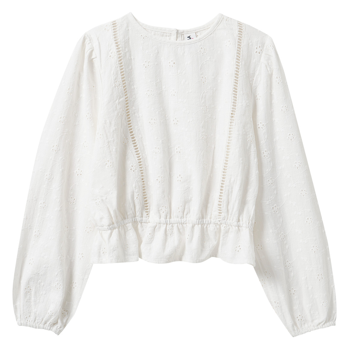Mädchen Bluse mit Lochstickerei Mädchen Bluse mit Lochstickerei von Yigga