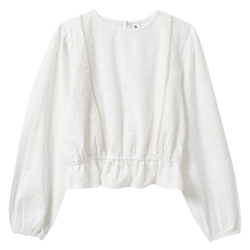 Mädchen Bluse mit Lochstickerei Mädchen Bluse mit Lochstickerei von Yigga