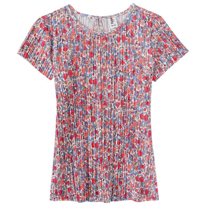 Mädchen Bluse mit Plissee-Struktur von Yigga