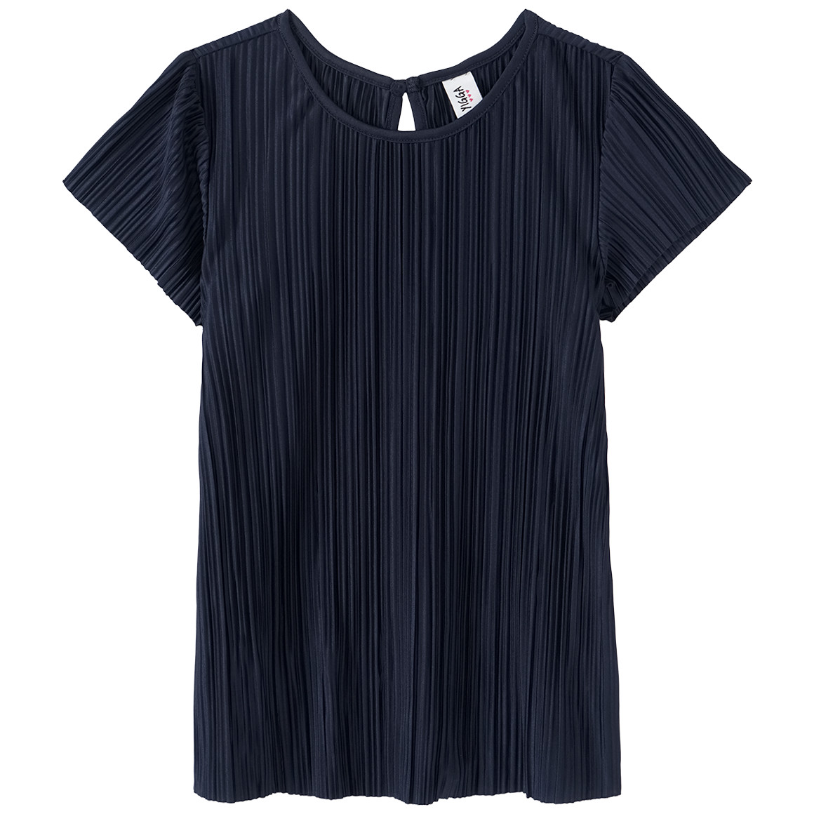 Mädchen Bluse mit Plissee-Struktur von Yigga
