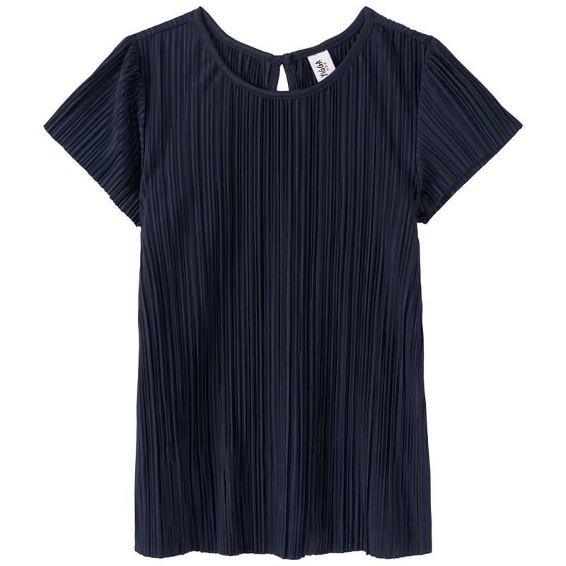 Mädchen Bluse mit Plissee-Struktur von Yigga