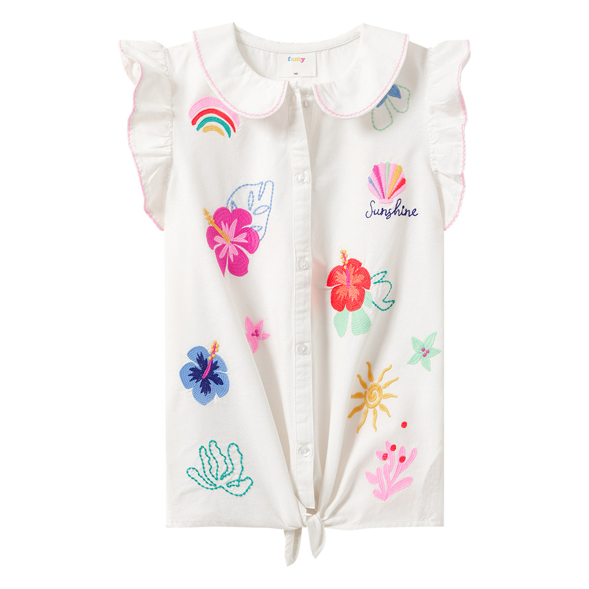 Mädchen Bluse mit Stickerei Mädchen Bluse mit Stickerei von Yigga