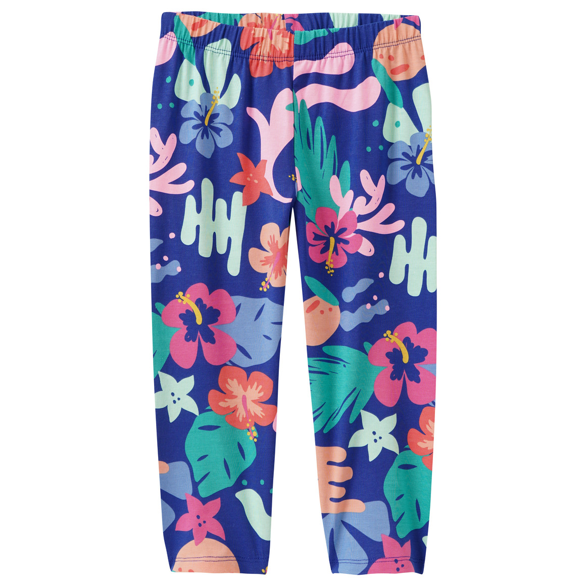 Mädchen Capri-Leggings im Tropical-Look von Yigga