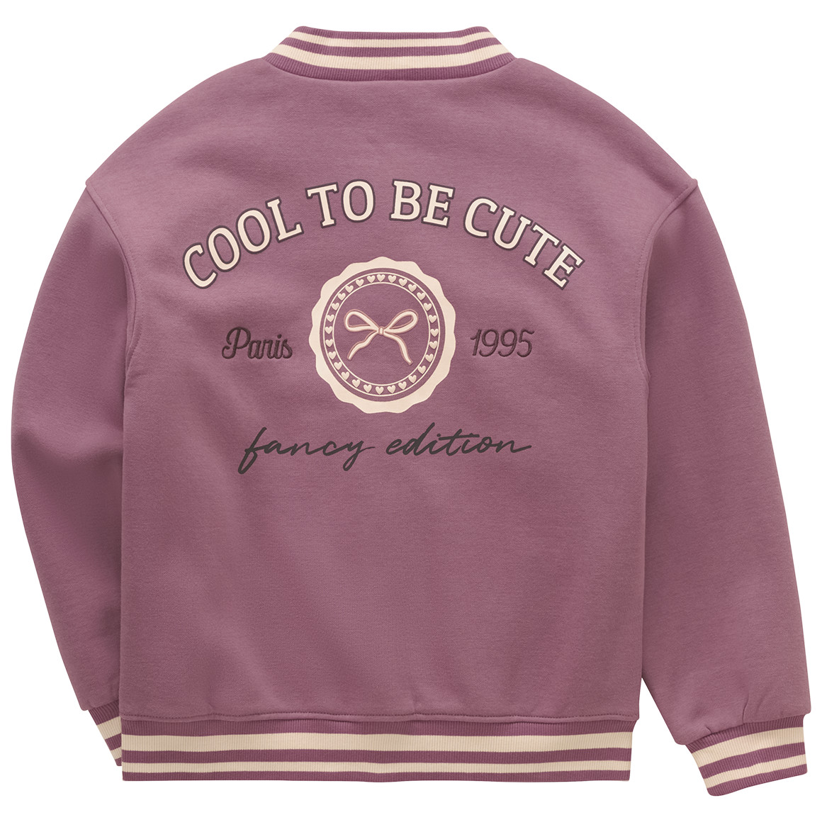 Mädchen Collegejacke mit Rücken-Print von Yigga
