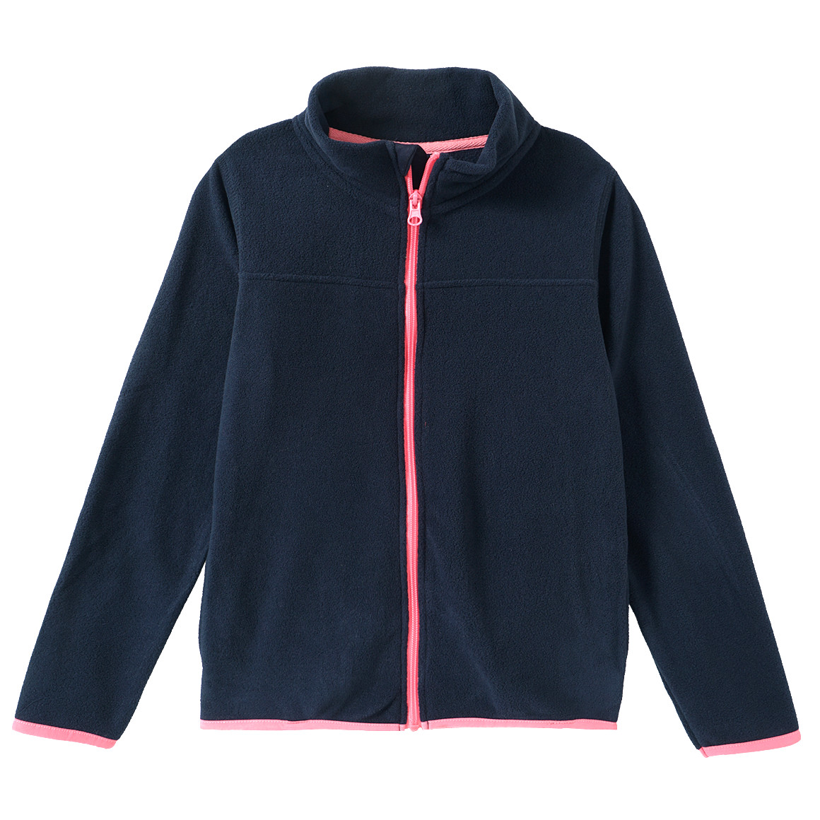 Mädchen Fleecejacke mit Stehkragen von Yigga
