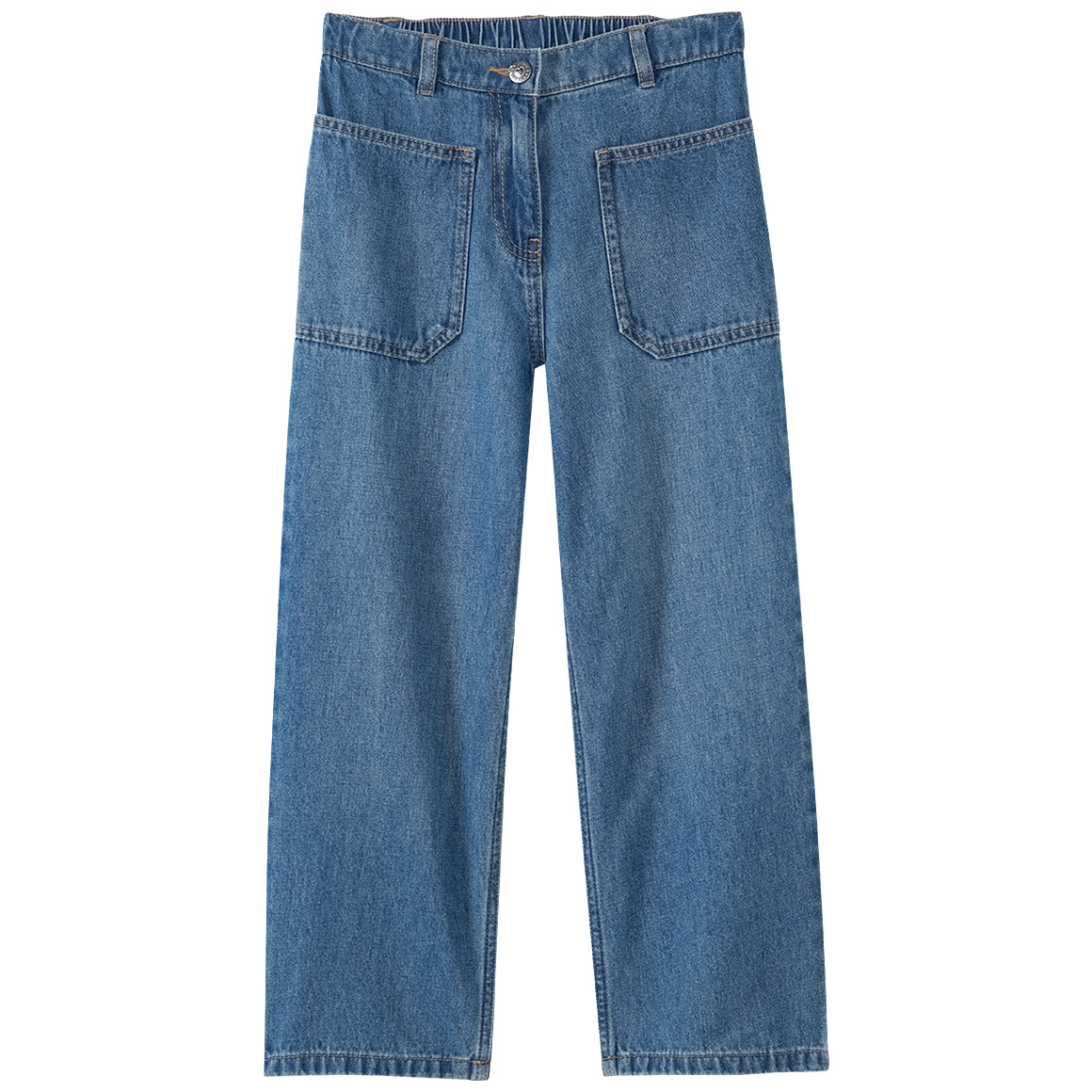 Mädchen Jeans-Culotte mit verstellbarem Bund Mädchen Jeans-Culotte mit verstellbarem Bund von Yigga