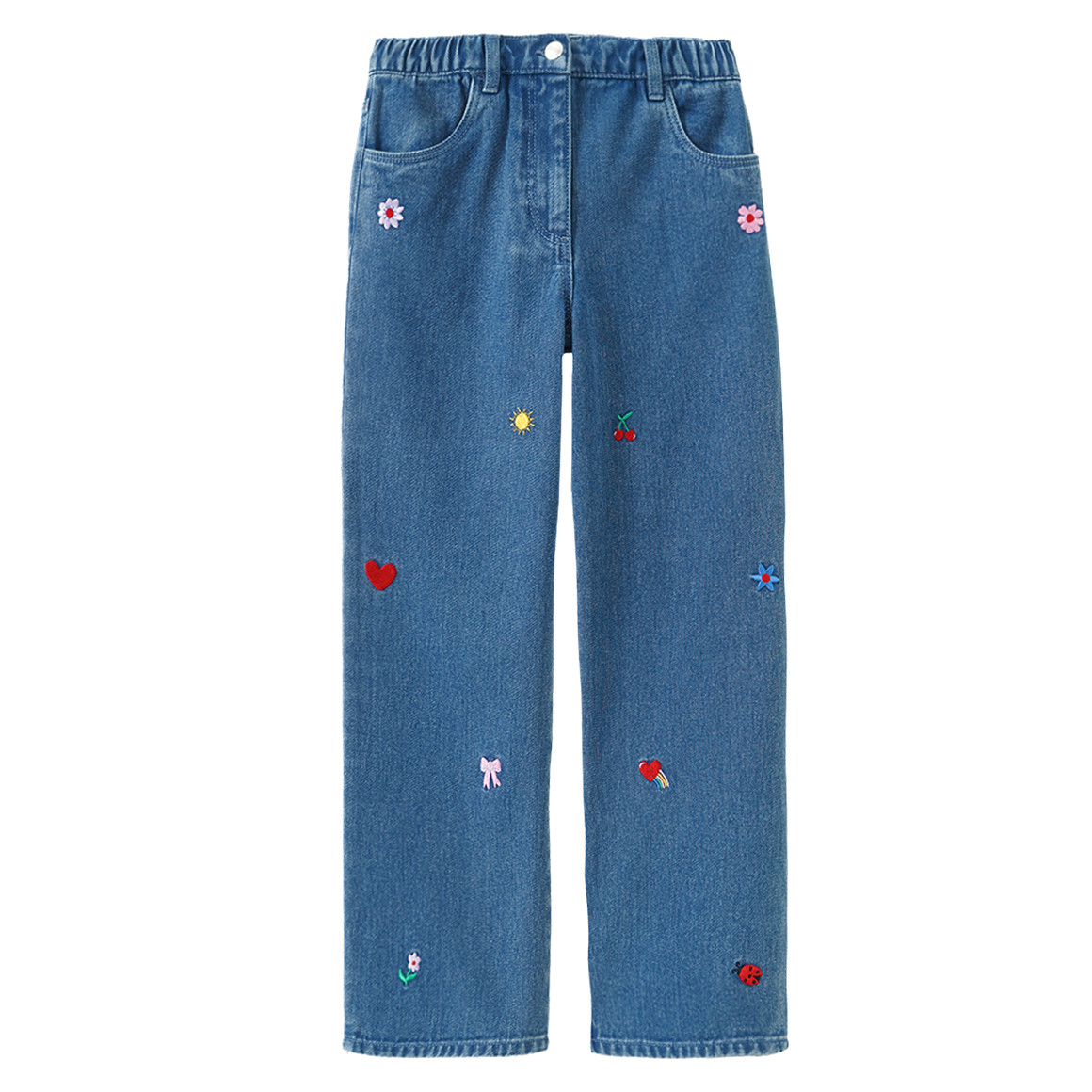 Mädchen Jeans mit Stickerei Mädchen Jeans mit Stickerei von Yigga