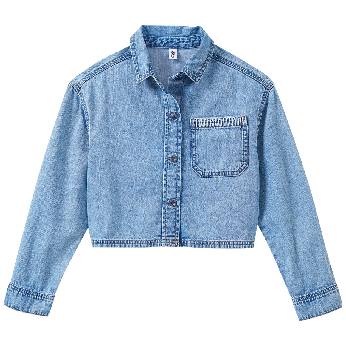 Mädchen Jeanshemd in Used-Optik Mädchen Jeanshemd in Used-Optik von Yigga