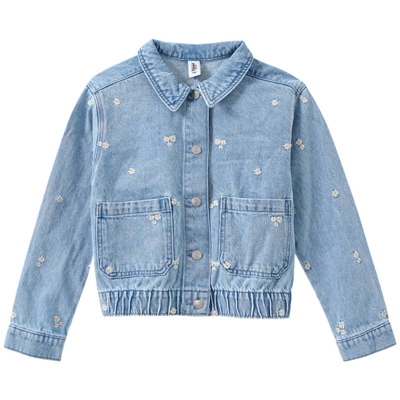Mädchen Jeansjacke mit Blumen-Stickerei Mädchen Jeansjacke mit Blumen-Stickerei von Yigga