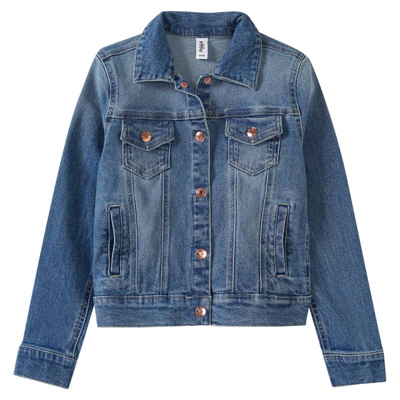 Mädchen Jeansjacke mit Druckknöpfen von Yigga