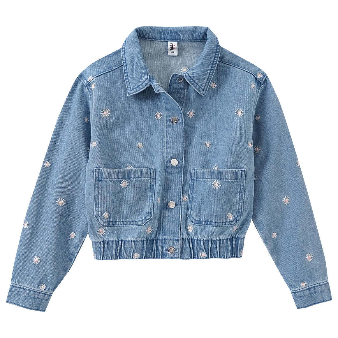 Mädchen Jeansjacke mit Stickerei von Yigga