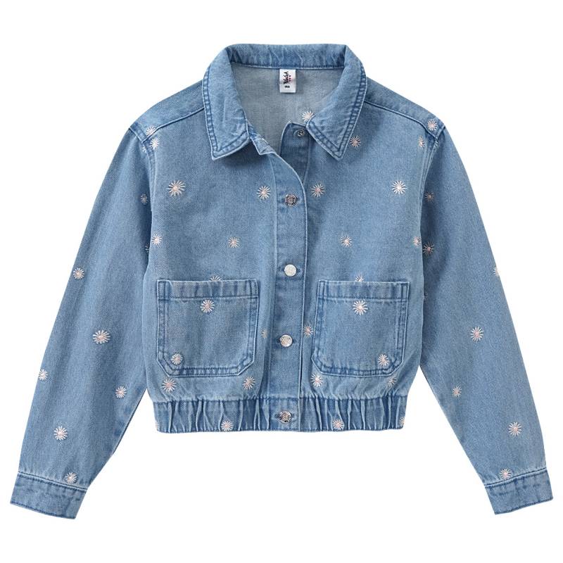 Mädchen Jeansjacke mit Stickerei von Yigga