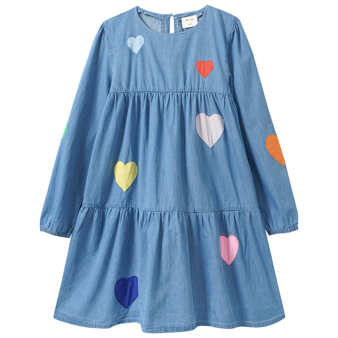 Mädchen Kleid im Denim-Look von Yigga