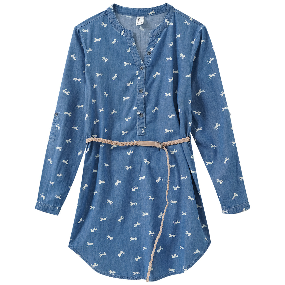 Mädchen Kleid im Denim-Look von Yigga
